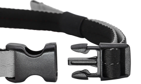 Soft Padded Adjustable Dog Muzzle Soft padded adjustable dog muzzle in grey, lightweight nylon material, sturdy buckle for dog's comfort.