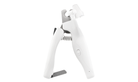 LED Dog Nail Clipper White LED nail clipper for dogs with built-in light for precisioin, with safety guard, hidden nail file, ergonomic handle.