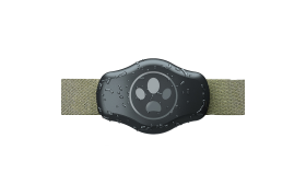 AirTag Protective Cover for Dog Collar AirTag protective cover with a paw print design, universal fit for dog collars, waterproof to hold AirTags.