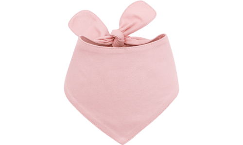 Pink cotton Dog Bandana with a knot tie, easy to wash, suitable for dogs and cats, lightweight for pets comfort.