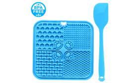 Tapis de Léchage pour Chien non Toxique avec Spatule Tapis de Léchage pour Chien non Toxique avec Spatule