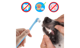 Gentle Clean Dental Toothbrush for Dogs and Cats with Soft Nylon Bristles Gentle Clean Dental Toothbrush for Dogs and Cats with Soft Nylon Bristles