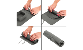 Collapsible Dog Travel Bowl - 1200ml Double Folding Food Mat Collapsible Dog Travel Bowl - 1200ml Double Folding Food Mat