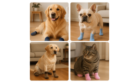 Hydrophobic Non-Slip Pet Socks for Indoor & Outdoor Protection Hydrophobic Non-Slip Pet Socks for Indoor & Outdoor Protection